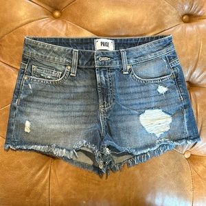 Like new Paige denim shorts size 25